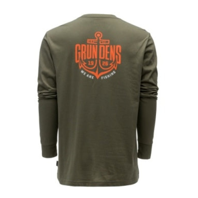 Grundens Logo Anchor LS Shirt Forest MD