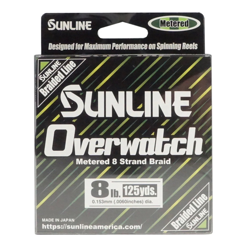 Sunline Overwatch Metered Braid – 125 Yds 8 lb