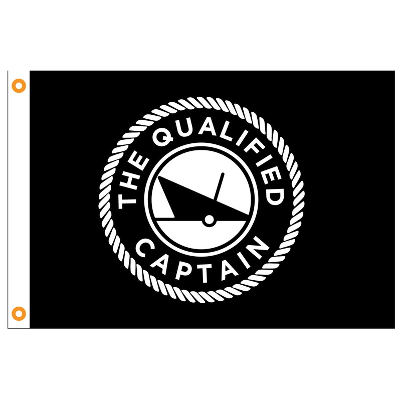 Qualified Captain Nautical Flags 24×36 Skeleton Flag