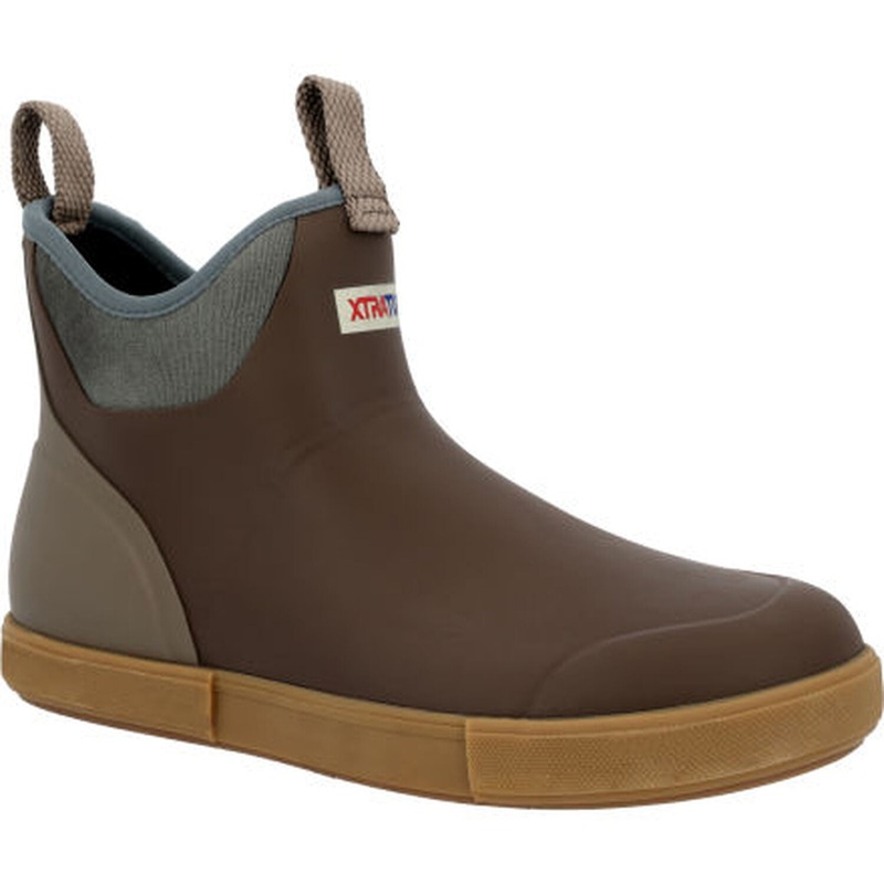 XTRATUF Men’s Vintage 6″ Ankle Deck Boot Brown 7
