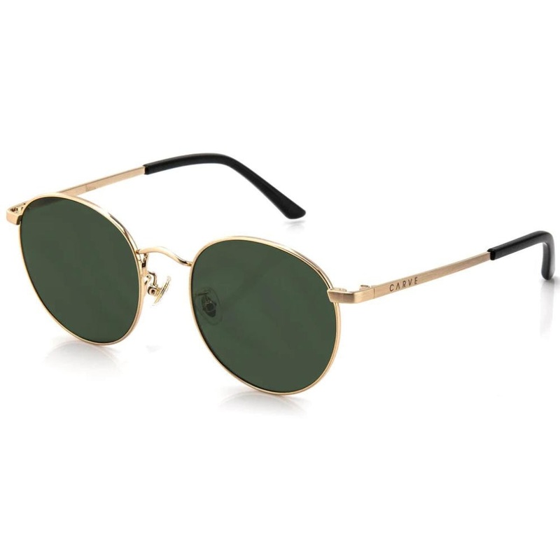 Carve Heidi Sunglasses Brushed Gold Frame / Dark Grey Lens