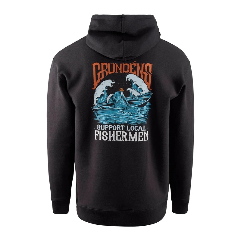 Displacement DWR Hoodie Support Local Fishermen M