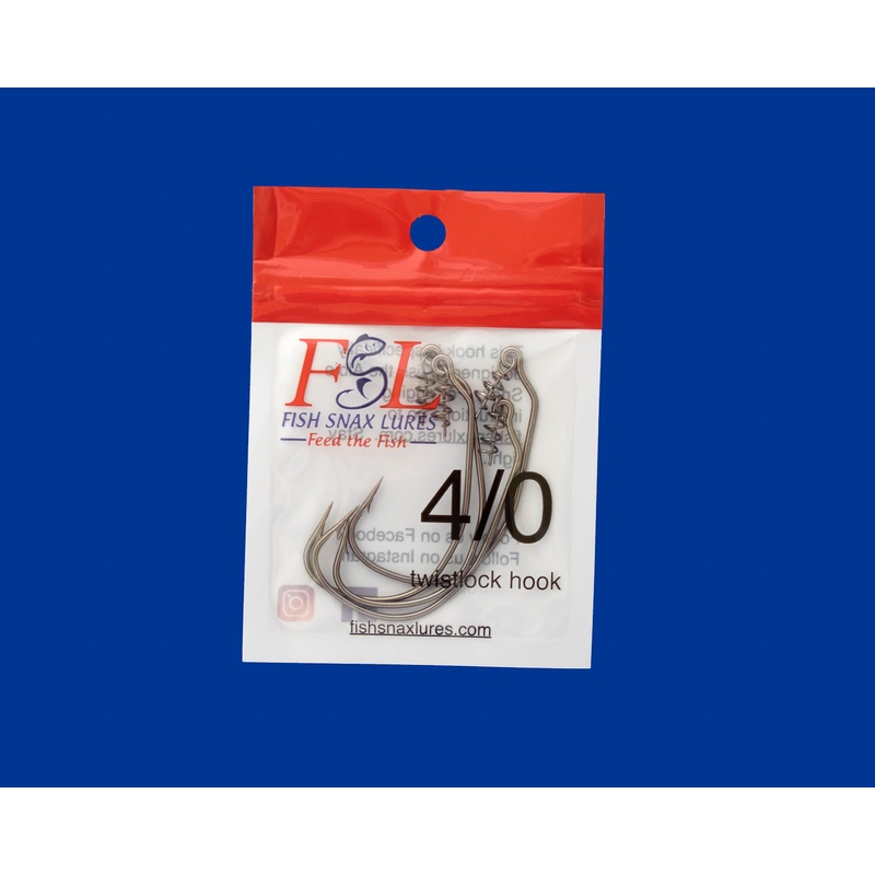 Fish Snax Lures – Twist Lock Hooks 3/0