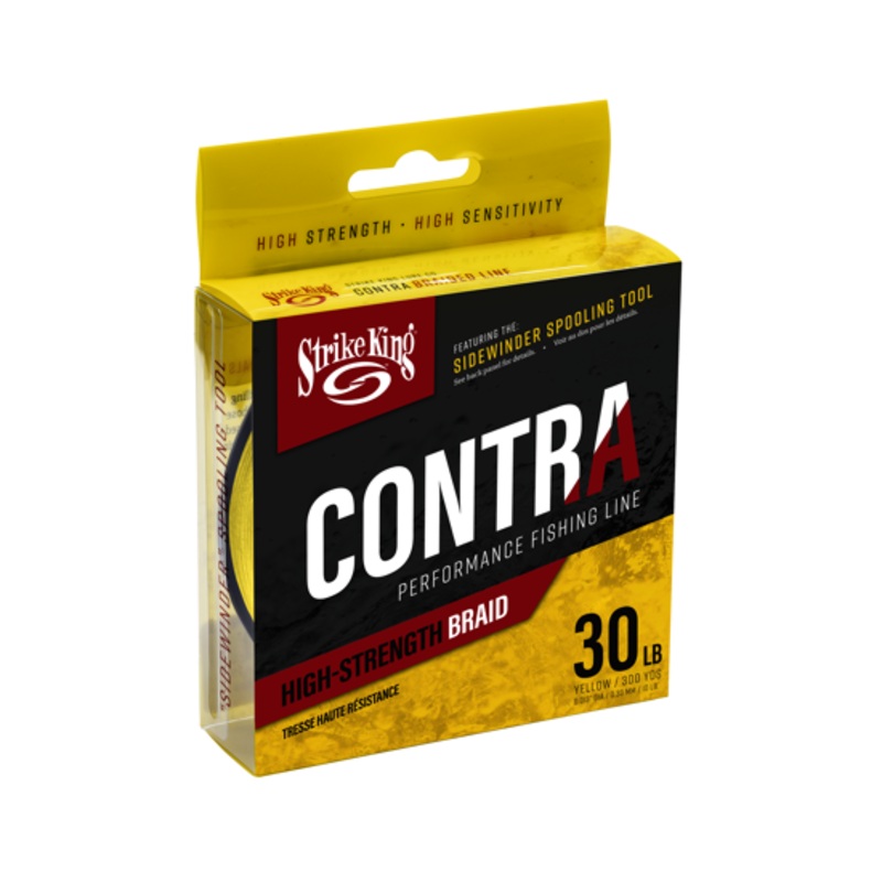 Strike King Contra High-Strength Performance Braided Line 30# 300yd Yellow