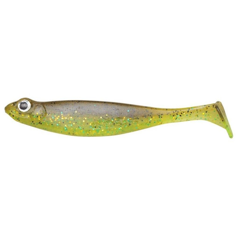 Megabass Hazedong Shad Green Pumpkin Chartreuse 3″ 8pk
