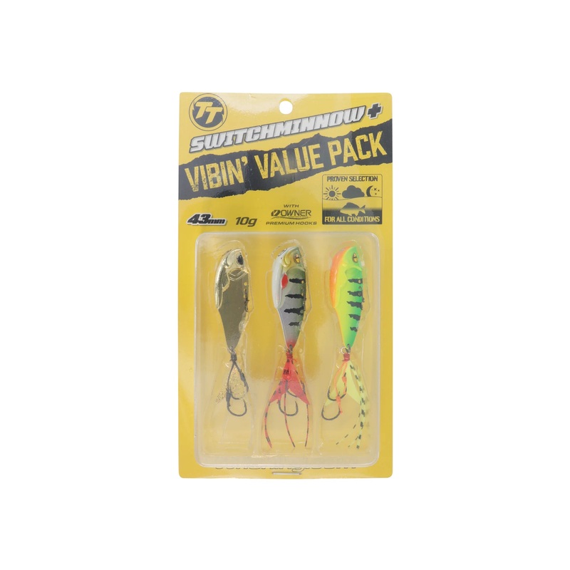 TT SwitchMinnow Plus Blade Lure Value Pack 43mm