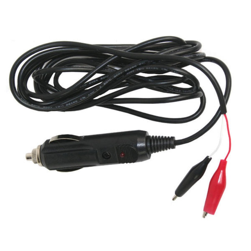 Clam DC Cord with Alligator Clips