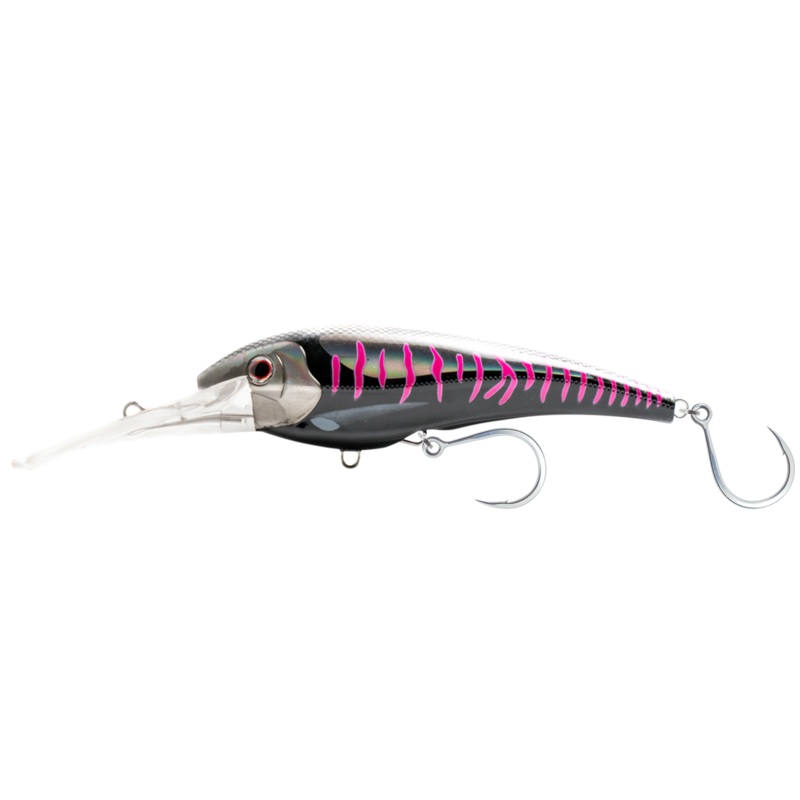 Nomad DTX Minnow Heavy Duty Shallow Floating 7″ Black Pink Mackerel
