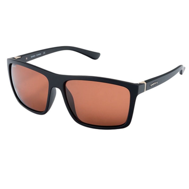 Spotters Grayson Matt Black Polarised Sunglasses Halide