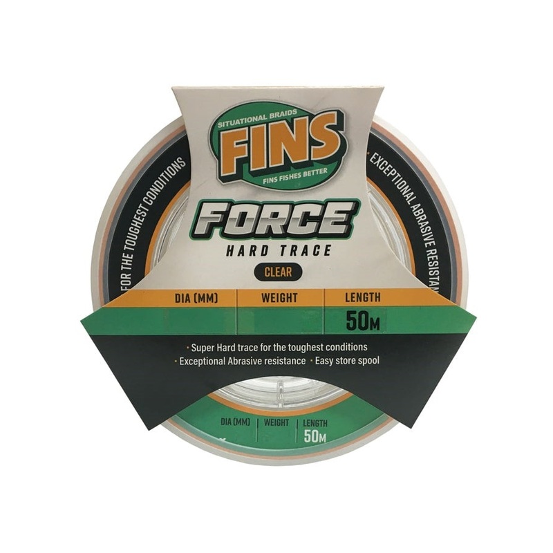 Fins Force Hard Trace Leader 50m 20lb