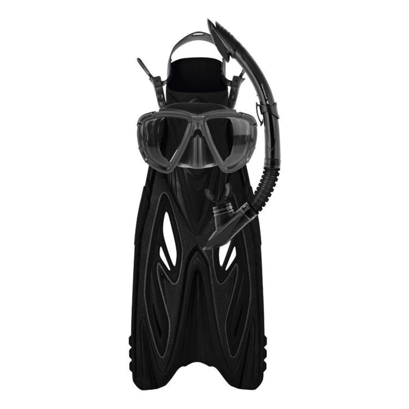 Mirage Baracuda Mask Snorkel Fin Set Black Large