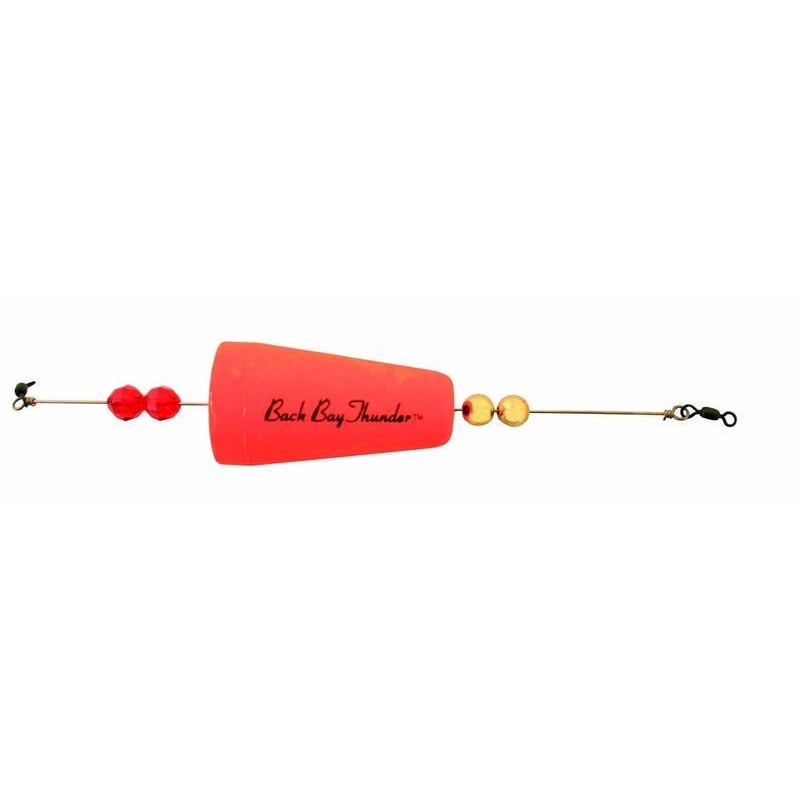 Precision Tackle Back Bay Thunder 2-3/4″ Weighted Cone Float Flo Red