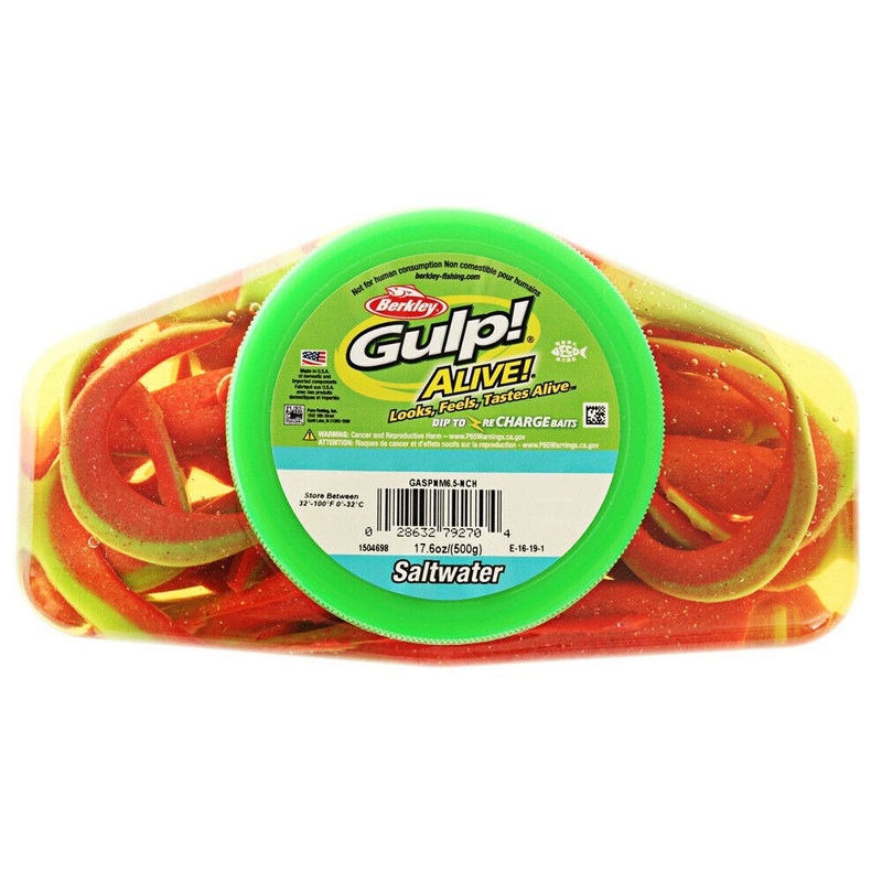 Berkley Gulp Alive Nemesis 7 inch Soft Plastic Lure Bulk Tub Nuked Chicken