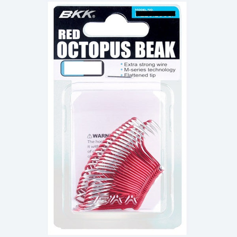 BKK Octopus Red Beak Hook Mega Bulk Value 50 Pack 4/0