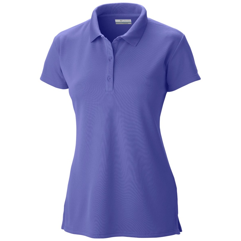Columbia PFG Innisfree Short Sleeve Womens Polo Shirt Purple Large