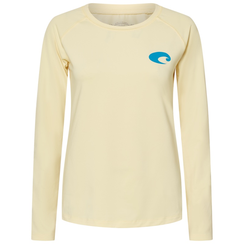 COSTA Womens Tech Horizon Long Sleeve Pale Yellow XSmall