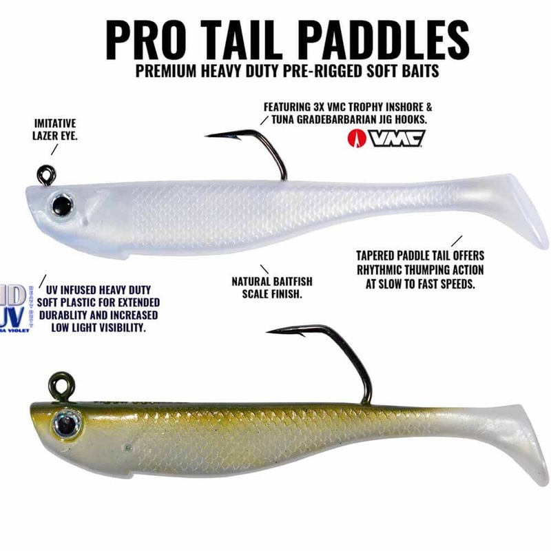 Hogy Protail Paddle 6.5″ 2oz Swim Bait Lure BLACK