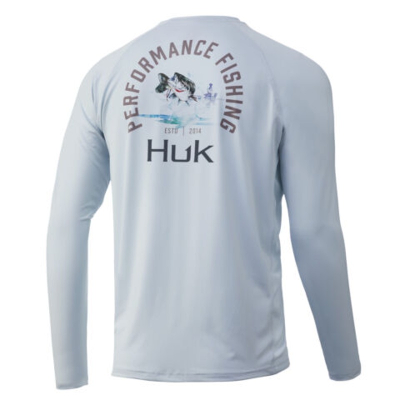 Huk Bass Pursuit LS Shirt H1200305 Plein Air (451) Large