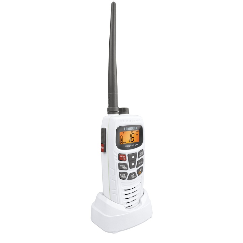 Uniden Handheld UHF/VHF Marine Radio WHITE