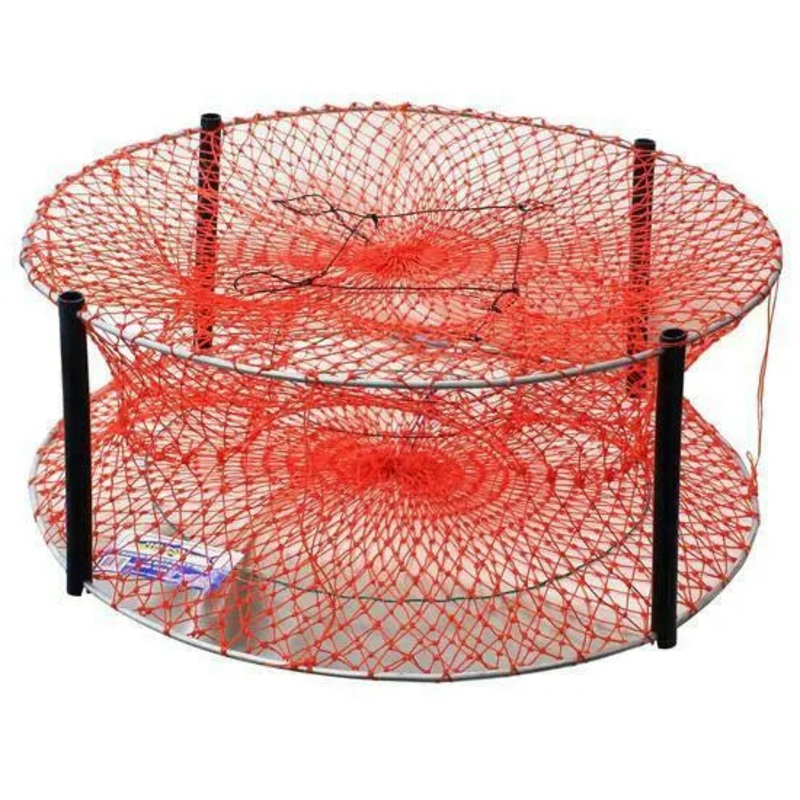 Wilson Round Crab Trap Round 800mm Heavy Duty 4-Entry Orange