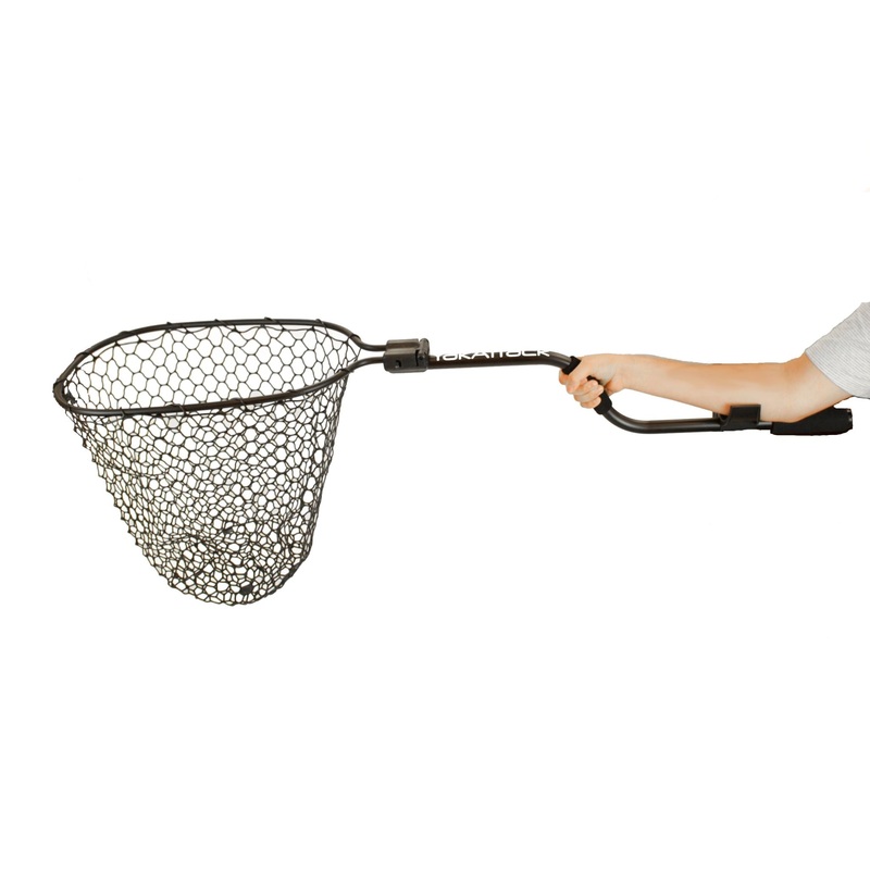 YakAttack Leverage Landing Net 12″x20″ Hoop, 47″ Long, with Extension and Foam For Storing in Rod Holder