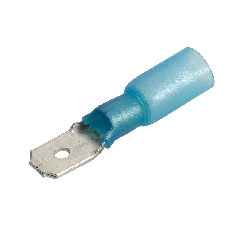 Aquapac Blade Heatshrink Quick Crimp Electrical Terminal Female Blue