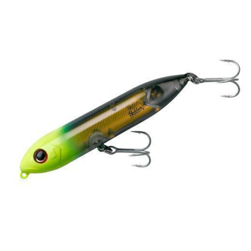 Heddon Super Spook Jr Black/Chart Gold Insert