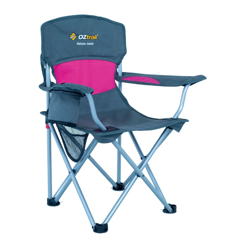 Oztrail Junior Deluxe Pink Arm Chair PINK