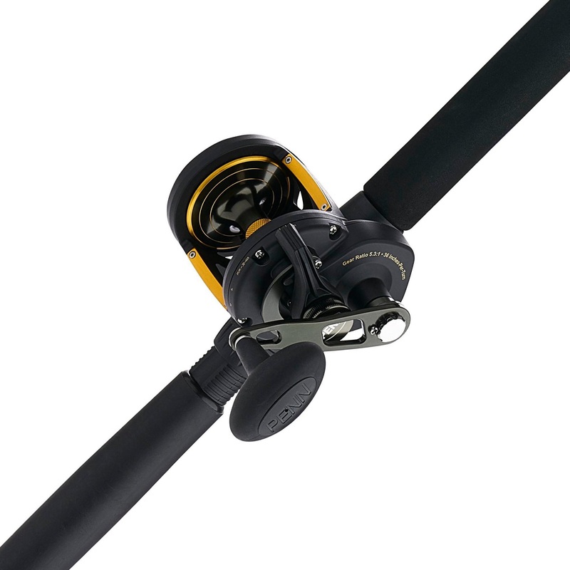 Penn Squall II 40 Lever Drag with 7FT Medium Rod Combo