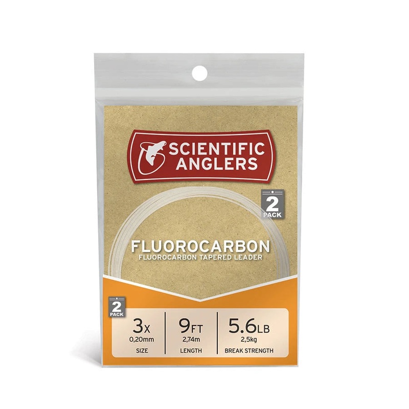 Scientific Anglers 2Pack Fluorocarbon Leaders 12lb