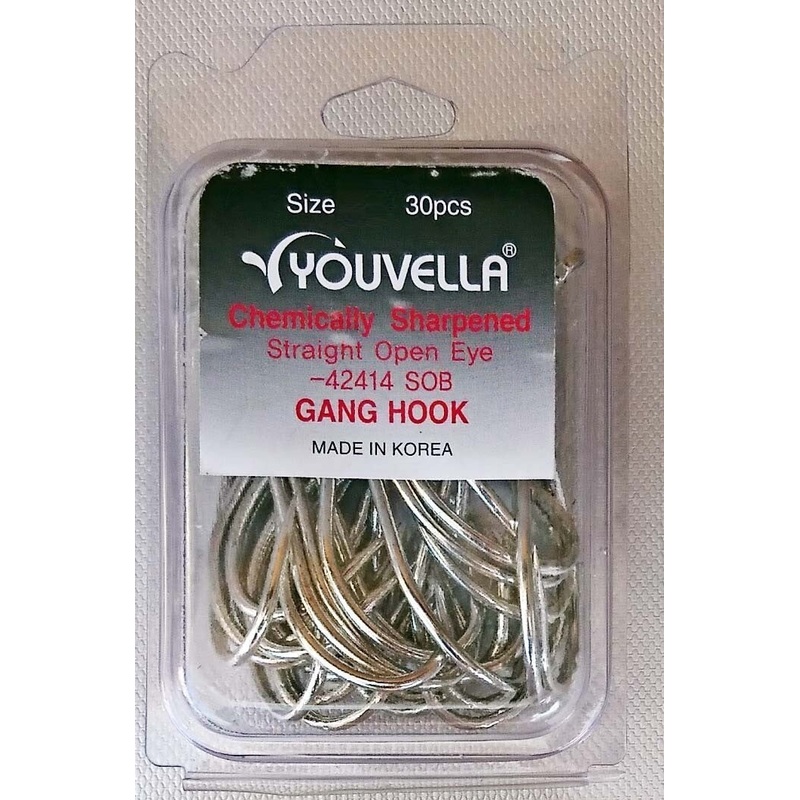 Youvella Gang Hook Open Eye Bulk Value 30 Pack 1