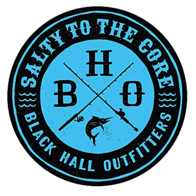 BHO “Salty to the Core” Marlin Badge 4 Inch Round Decals/Stickers Blue Waters