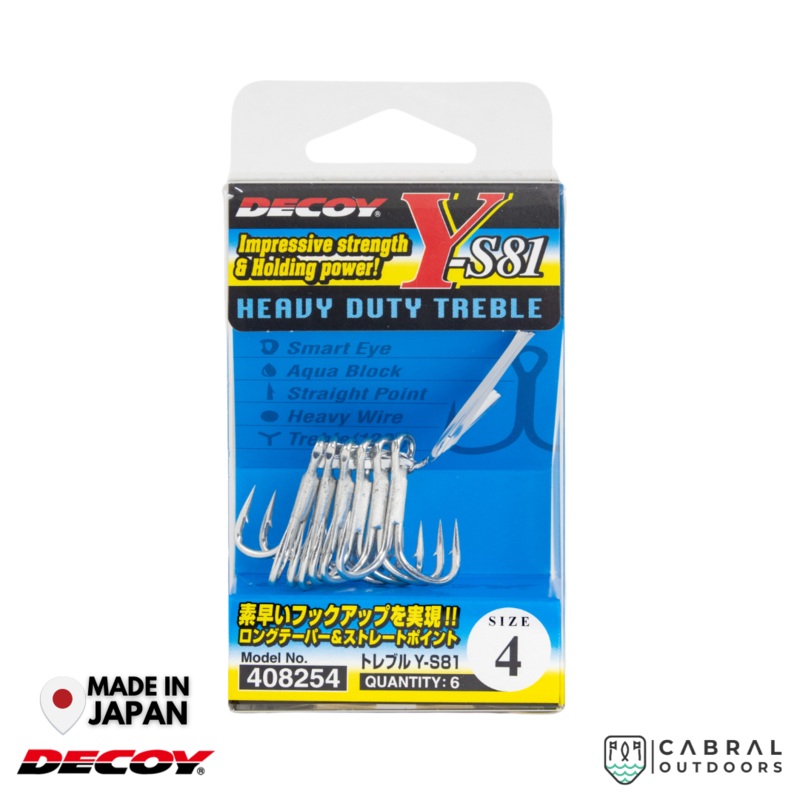 Decoy Y-S81 Treble Hook | #8-#1/0 #8