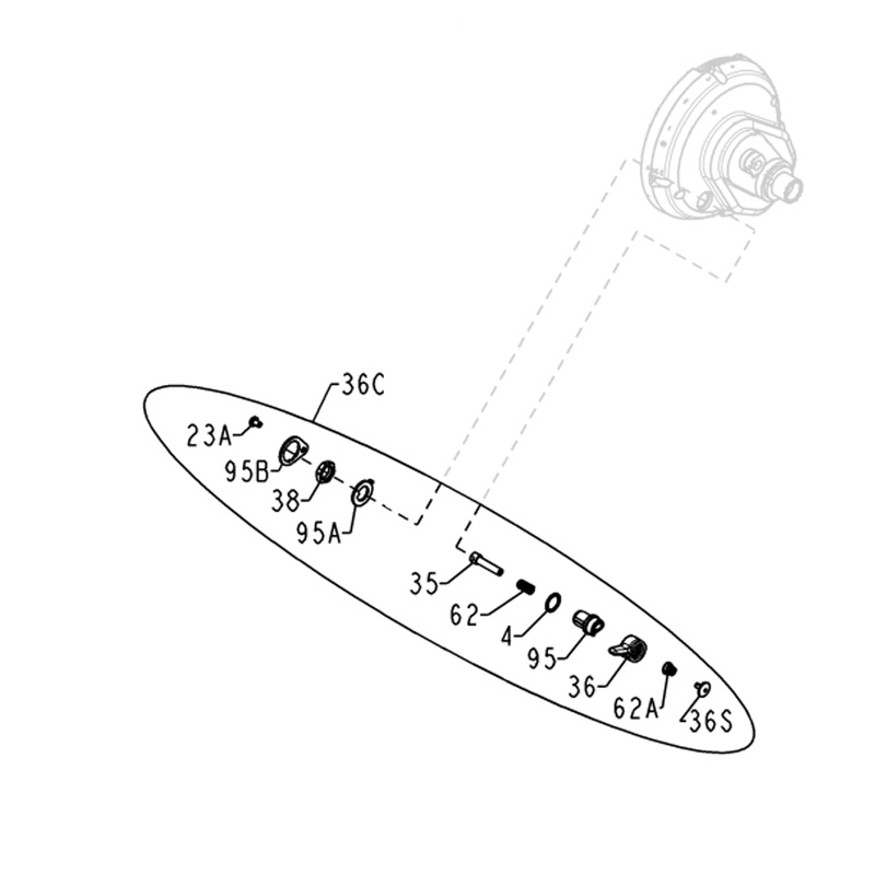 Penn Part 036C050VIS SKU#1380099 Click Assembly