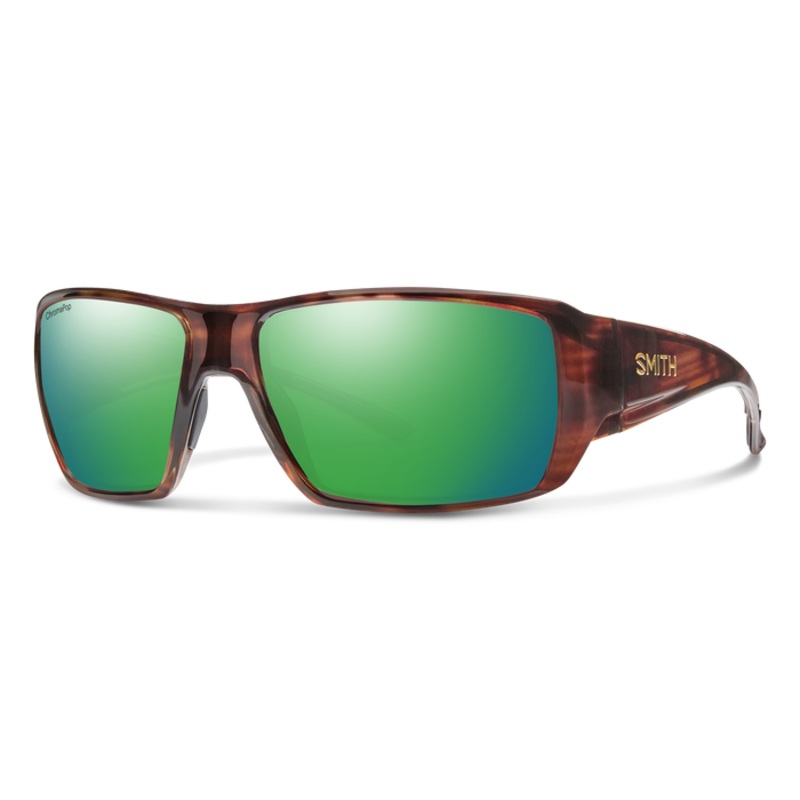 Smith Guide’s Choice XL Sunglasses Tortoise (ChromoPop Glass Polarized Green Mirror)