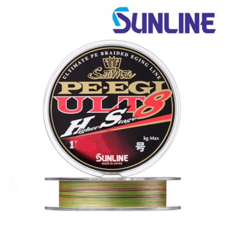 Tresse Sunline PE EGI ULT HS8 #0.3/0.090mm 2.5kg