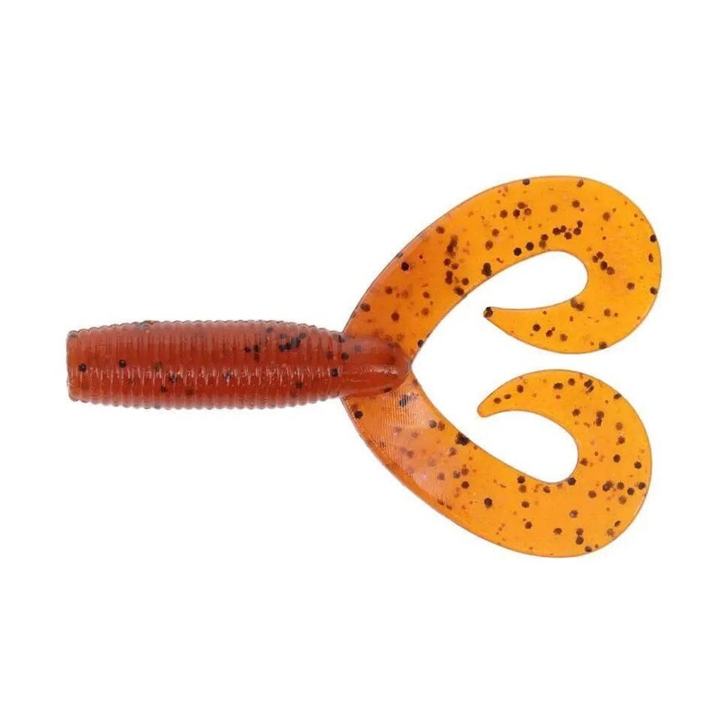 Yamamoto Double Tail Grub Fire Craw 5″ 16-20-9003