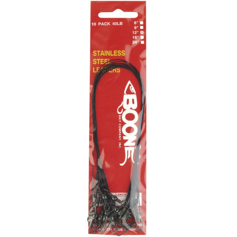 Boone Bait Co. Leaders 6″ 40 Pound