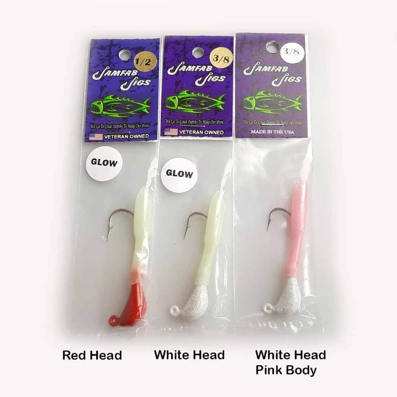 Jamfab Jigs Tube Jig 3/8OZ RED HEAD/GLOW