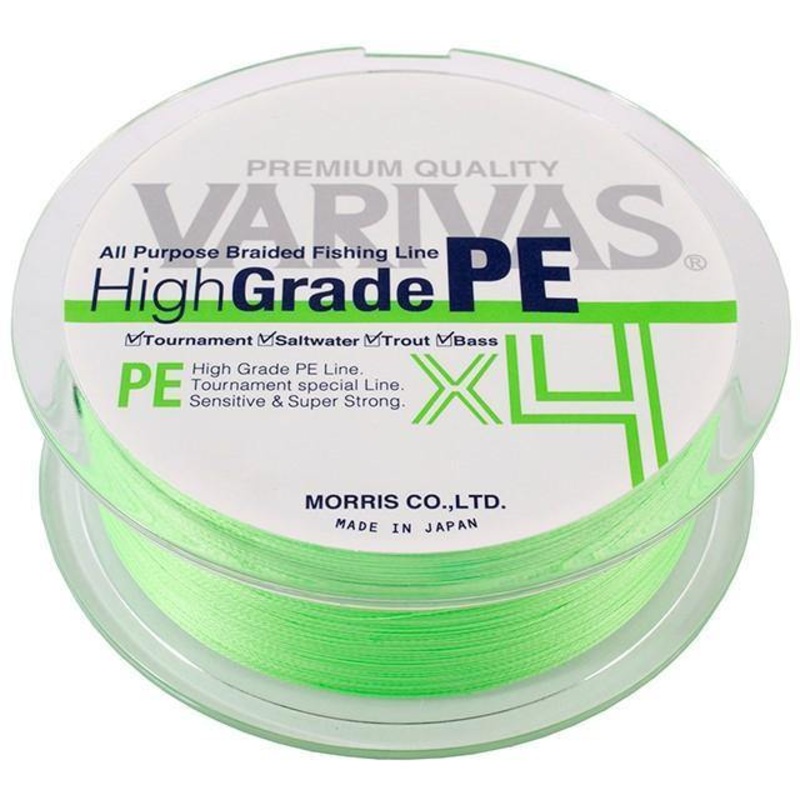 VARIVAS High Grade PE X4 Flash Green 150m #0.6-0.128mm-12Lbs