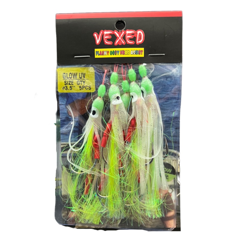 Vexed Flashy Occy Head Assist 5-pack 2.5 Glow Uv