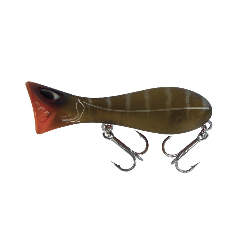 Chasebaits Baby Bell Dumbell 75mm Popper Lure Dirty Dog