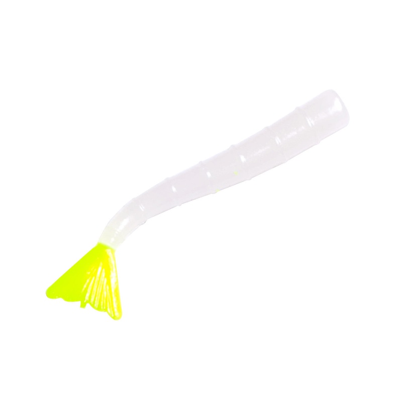 H&H Shrimp tail – 10 Pack White/Firetail 4″ (10 Pack)