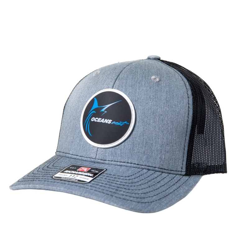 Oceans East Rubber Logo Patch Hat H/ GREY/BLACK