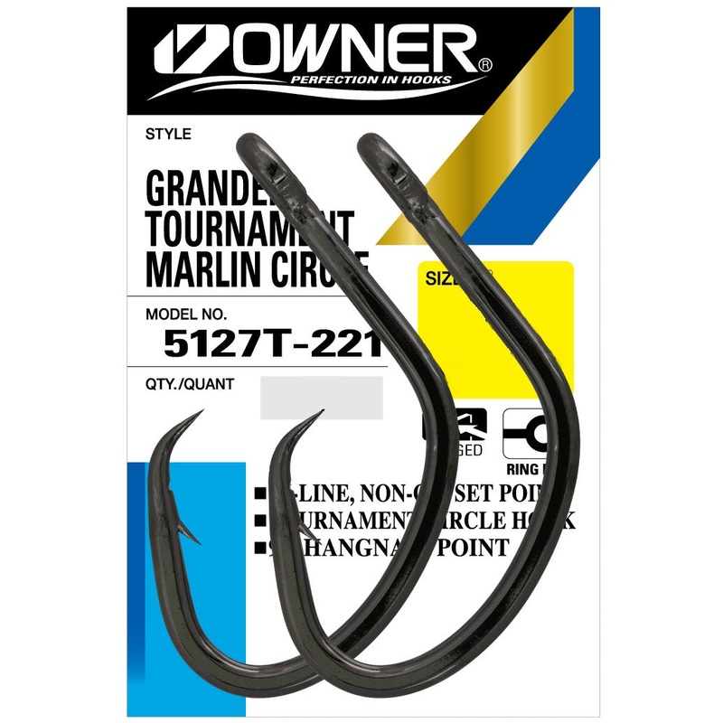 Owner 5127T Grander Circle Hook 12/0