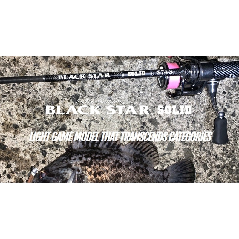 XESTA Black Star Solid 2nd Generation Casting B65-S 1.95m 0.6-7gr 65gr