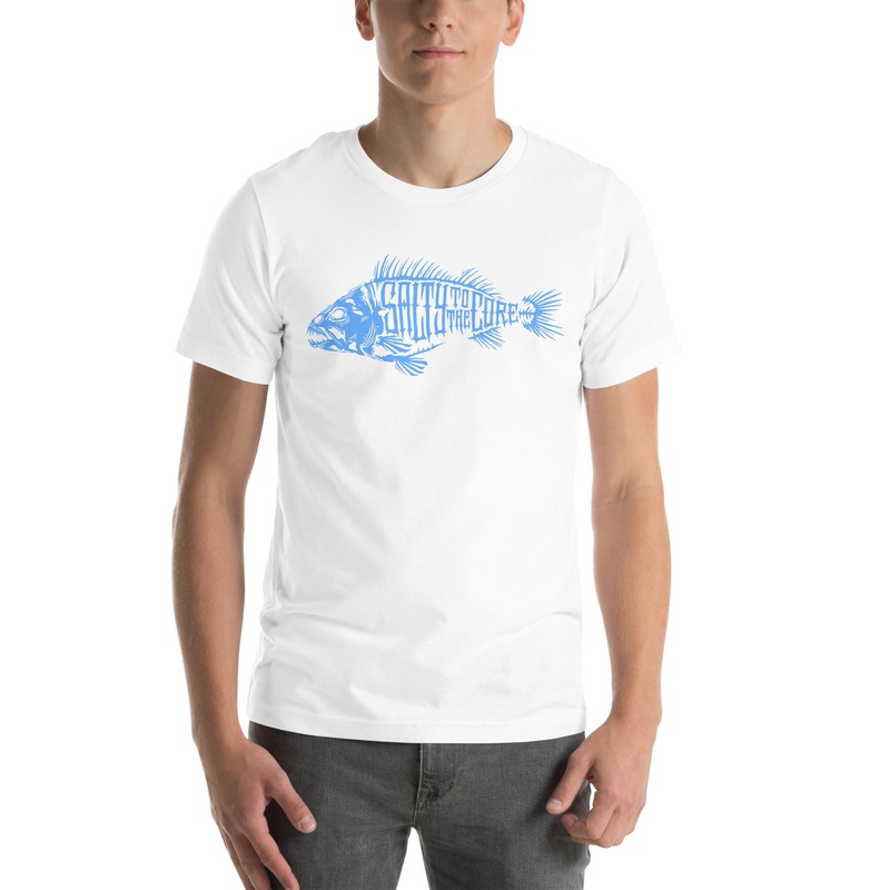 BHO “Salty To The Core” Bone Fish Short Sleeve Shirt (2024 Version) White XS