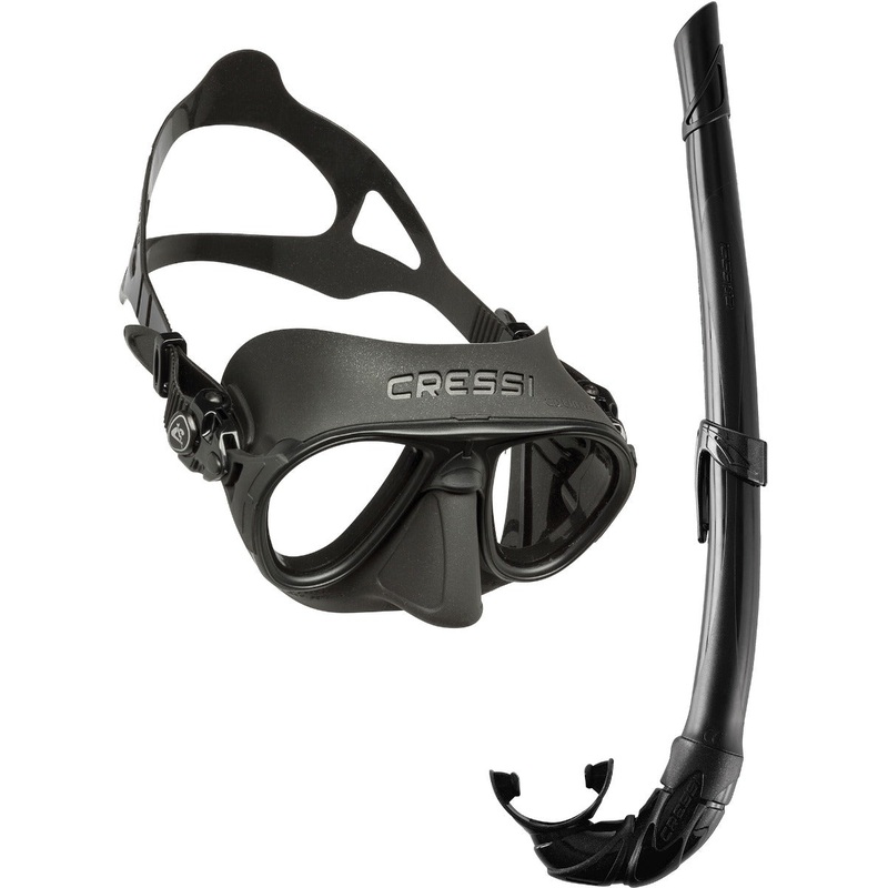 Cressi Calibro Corsica Mask and Snorkel Set Black