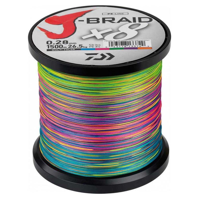 Daiwa J Braid X8 1500m Multi 100lb