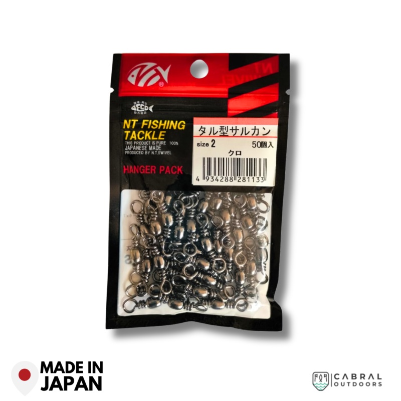 NT Brass Barrel Swivel (Hanger Pack) | Size: 2 and 4 2